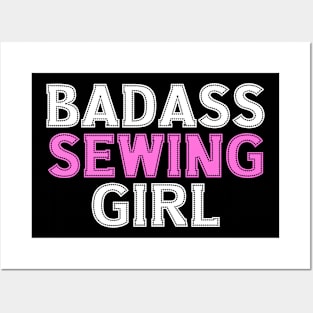 badass sewing girl Posters and Art